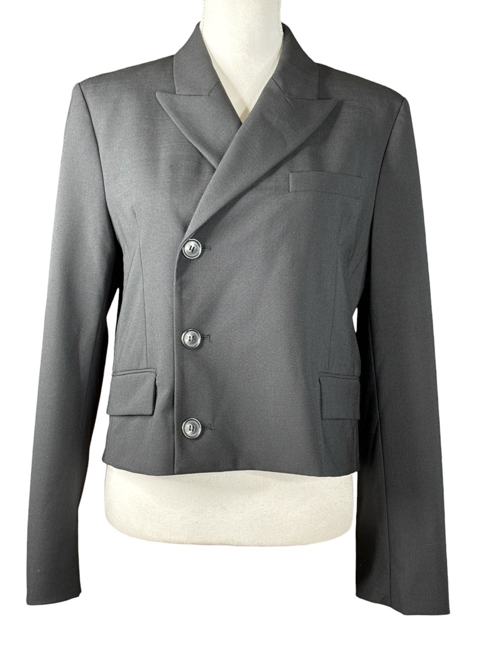 ZARA Cropped Wool Blend Blazer